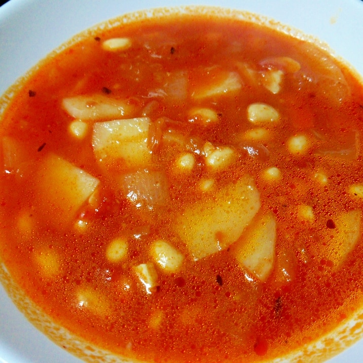 パスタソースでミネストローネ風スープ！
